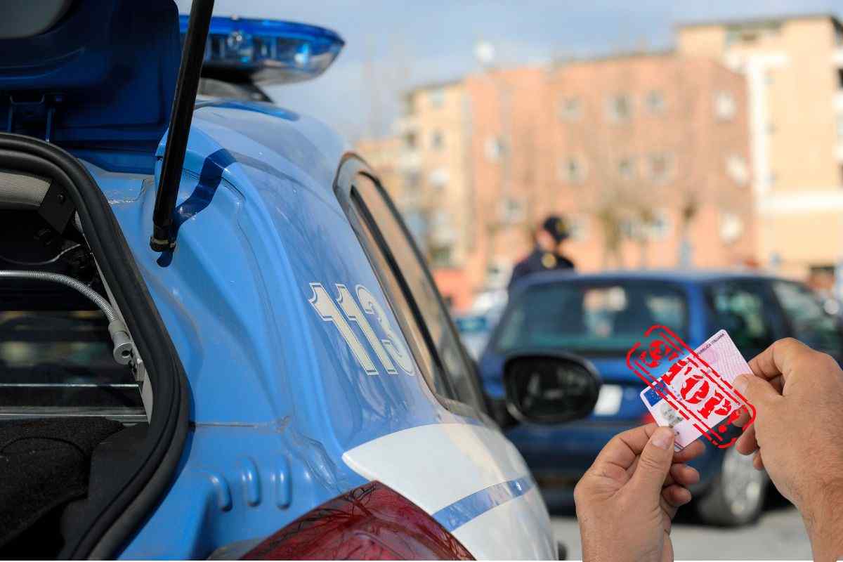 Polizia posto di blocco